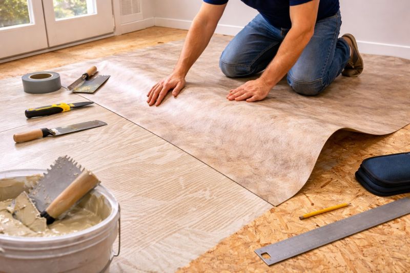 Sheet Vinyl Installation in Weatherford, TX